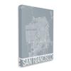 Stupell Industries San Francisco Geometric Street City Map California Transportation view 3