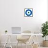 Stupell Industries Eye Centric Bold Blue Abstract Circular Dominant Shapes view 2