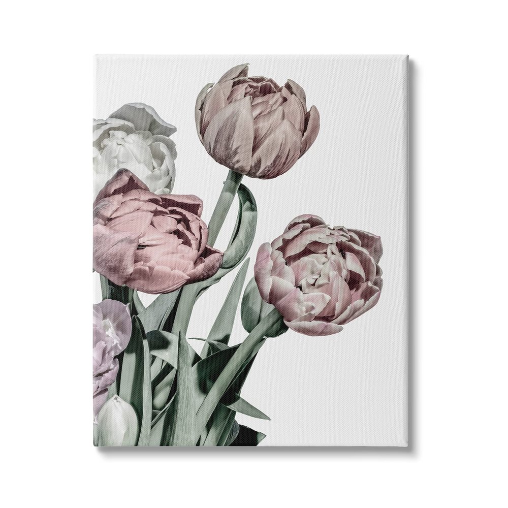 Stupell Industries Bold Globeflower Floral Bouquet Vintage Faded Tones, Design by Malerifabrikken Canvas Wall Art, 16 x 20, White