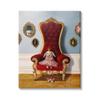 Stupell Industries Princess Rabbit Royal Heir Red Throne Funny Animal view 1