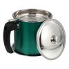 Hemoton Bacon Grease Container with Strainer 1.3L Stainless Steel Oil Can Oil Pot Bacon Grease Saver with Strainer Oil Storage Container for Cooking Oil, Fat and Frying Oil Ghee view 1