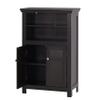 Spirich Bathroom Storage Cabinet, Floor Wood Cabinet with Doors and Adjustable Shelves, Freestanding Entryway Cabinet Organizer (Espresso) view 4