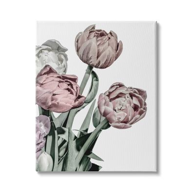 Stupell Industries Bold Globeflower Floral Bouquet Vintage Faded Tones, Design by Malerifabrikken Canvas Wall Art, 24 x 30, White