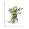 Stupell Industries Morning Dew Floral Bouquet Ranunculus Flower Green Foliage view 1