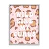 Stupell Industries Wild Like My Curls Phrase Leopard Print Animal, Design by Daphne Polselli Gray Framed Wall Art, 16 x 20, Pink view 1
