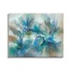 Stupell Industries Modern Blended Paint Abstraction Floral Petal Shapes Blue view 1