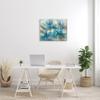 Stupell Industries Modern Blended Paint Abstraction Floral Petal Shapes Blue view 2