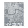 Stupell Industries New Orleans City Map, 30 x 40 Inch Canvas Wall Art view 1