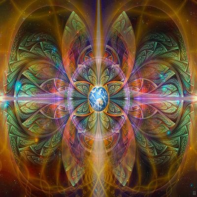 Psychedelic Tapestry | Ayahuasca Wall Hanging | Visionary | Trippy Art | DMT | Gaia | Earth | Gaiahuasca (Medium)