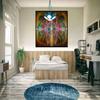 Psychedelic Tapestry | Ayahuasca Wall Hanging | Visionary | Trippy Art | DMT | Gaia | Earth | Gaiahuasca (Medium) view 2