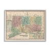 Stupell Industries Vintage Connecticut US State Map Town Region Cartography view 1