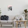 Stupell Industries Modern Succulent Photography Black White Plant Over Pink view 2