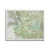Stupell Industries Yellowstone National Park Continental Divide Map Forest Geography view 1
