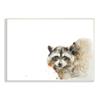 Stupell Industries Forest Raccoon Watercolor Portrait Modern Abstract Painting, Design by Patti Mann Wall Plaque, 15 x 10, White view 1