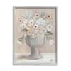 Stupell Industries Classic Ranunculus Floral Bouquet Contemporary Flower Still Life, Design by Kate Sherrill Gray Framed Wall Art, 16 x 20, Beige view 1