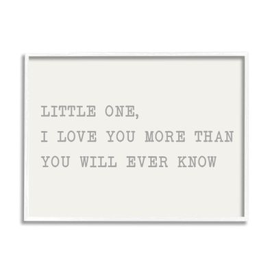 Stupell Industries Little One I Love You Phrase Family Motivational