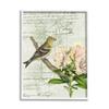 Stupell Industries Bird House Vintage Patent Lily Floral American Goldfinch view 1