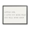 Stupell Industries Little One I Love You Phrase Family Motivational view 1
