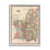 Stupell Industries State Map of Louisiana Mississippi Vintage US Cartography view 1
