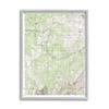 Stupell Industries Yosemite National Park and Wilderness Topographic Map Geography view 1