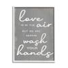 Stupell Industries Love and Germs in Air Wash Your Hands Phrase view 1