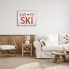 Stupell Industries Live to Ski Phrase Double Black Diamond Symbol view 2