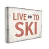 Stupell Industries Live to Ski Phrase Double Black Diamond Symbol view 3