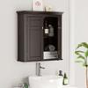 Spirich Bathroom Cabinet Wall Mounted, Hanging Bathroom Storage Cabinet Over Toilet, Medicine Cabinet with Doors and Shelves (Espresso) view 4
