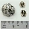 Handcrafted Antique Pewter Human Skull Magnet for Personalizing Home Office School Classroom Refrigerator Whiteboard Locker - Made in USA - SKU G042MAG view 2