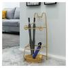 Umbrella Stand Racks Indoor Metal Umbrella Holder, Cartoon Pattern Gold Umbrella Hoder with Hooks, Corridor Entrance Decoration Umbrella Organizer, Capacity 16 Umbrellas view 2