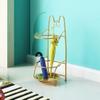 Umbrella Stand Racks Indoor Metal Umbrella Holder, Cartoon Pattern Gold Umbrella Hoder with Hooks, Corridor Entrance Decoration Umbrella Organizer, Capacity 16 Umbrellas view 3
