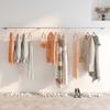 XJJUN Clothing Display Stand, Stainless Steel Wall-Mounted Clothes Rail Industrial Pipe Clothing Rack, for Women's Men's Clothing Store (Color : Silver, Size : 120x28cm) view 3