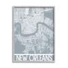 Stupell Industries New Orleans City Map Geometric Streets Transportation Louisiana view 1