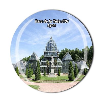 PARC de la Tete d'Or Lyon France Fridge Magnet Crystal Tourist Souvenir Gift Collection Refrigerator Magnetic Sticker
