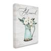Stupell Industries Blessed Phrase Vintage Farm Can White Flower Bouquet view 3