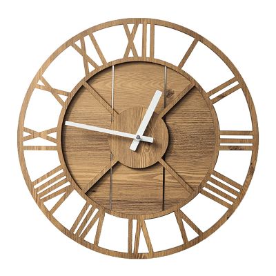 Clock Silent Wall Clock Vintage Clock with Roman Numerals, 40cm Round Hanging Clocks for Home Garden Office Cafe Decoration