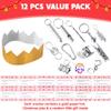 JOYIN 12 Pack Christmas Party Favor Non-Snap Gold Snowflake Design Party Table Favors with Holiday Party Favor Supplies for Kids and Adults, Christmas Parties, Dinners and Holidays view 2