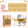 JOYIN 12 Pack Christmas Party Favor Non-Snap Gold Snowflake Design Party Table Favors with Holiday Party Favor Supplies for Kids and Adults, Christmas Parties, Dinners and Holidays view 4