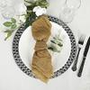 BalsaCircle 5 Gold Cheesecloth Gauze Cotton Dinner Table Napkins Wedding Party Event Birthday Catering Decorations Supplies view 2