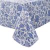 Pioggia Vinyl Tablecloth with Flannel Backed Waterproof Oil-Proof PVC Table Cloth Wipeable Spill-Proof Plastic Table Cover for Indoor and Outdoor(Flower, 60 x 84 Inch Rectangle) view 1