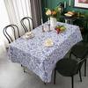 Pioggia Vinyl Tablecloth with Flannel Backed Waterproof Oil-Proof PVC Table Cloth Wipeable Spill-Proof Plastic Table Cover for Indoor and Outdoor(Flower, 60 x 84 Inch Rectangle) view 3
