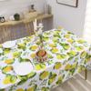 Pioggia Vinyl Tablecloth with Flannel Backed Waterproof Oil-Proof PVC Table Cloth Wipeable Spill-Proof Plastic Table Cover for Indoor and Outdoor(Lemon, 60 x 102 Inch Rectangle) view 3