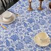 Pioggia Vinyl Tablecloth with Flannel Backed Waterproof Oil-Proof PVC Table Cloth Wipeable Spill-Proof Plastic Table Cover for Indoor and Outdoor(Flower, 60 x 60 Inch Square) view 4