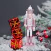 LUOZZY Christmas Nutcracker Figures Nutcracker Soldier Pink Christmas Decor Xmas Nutcracker Ornaments 12Inch view 2