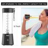 Mulli Portable Blender,15oz Mini Blender for Fruit Smoothies and Shakes,USB Rechargeable Mixer for Baby Food,Gym,Travel view 3