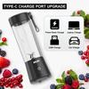 Mulli Portable Blender,15oz Mini Blender for Fruit Smoothies and Shakes,USB Rechargeable Mixer for Baby Food,Gym,Travel view 4