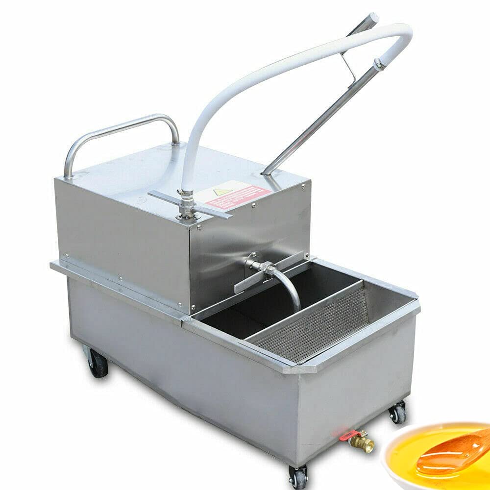 Mobile Fryer Filter 55L Oil Filter Machine 550W Frying Oil Filter System 11OV/60HZ Commercial Oil Filtration System