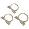 3pcs Natural Straw Ring Wreath for DIY Craft Decorations Khaki Wreath Base for Christmas Home Decor and Garden Ornaments view 1