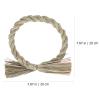 3pcs Natural Straw Ring Wreath for DIY Craft Decorations Khaki Wreath Base for Christmas Home Decor and Garden Ornaments view 2