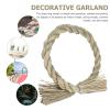 3pcs Natural Straw Ring Wreath for DIY Craft Decorations Khaki Wreath Base for Christmas Home Decor and Garden Ornaments view 4